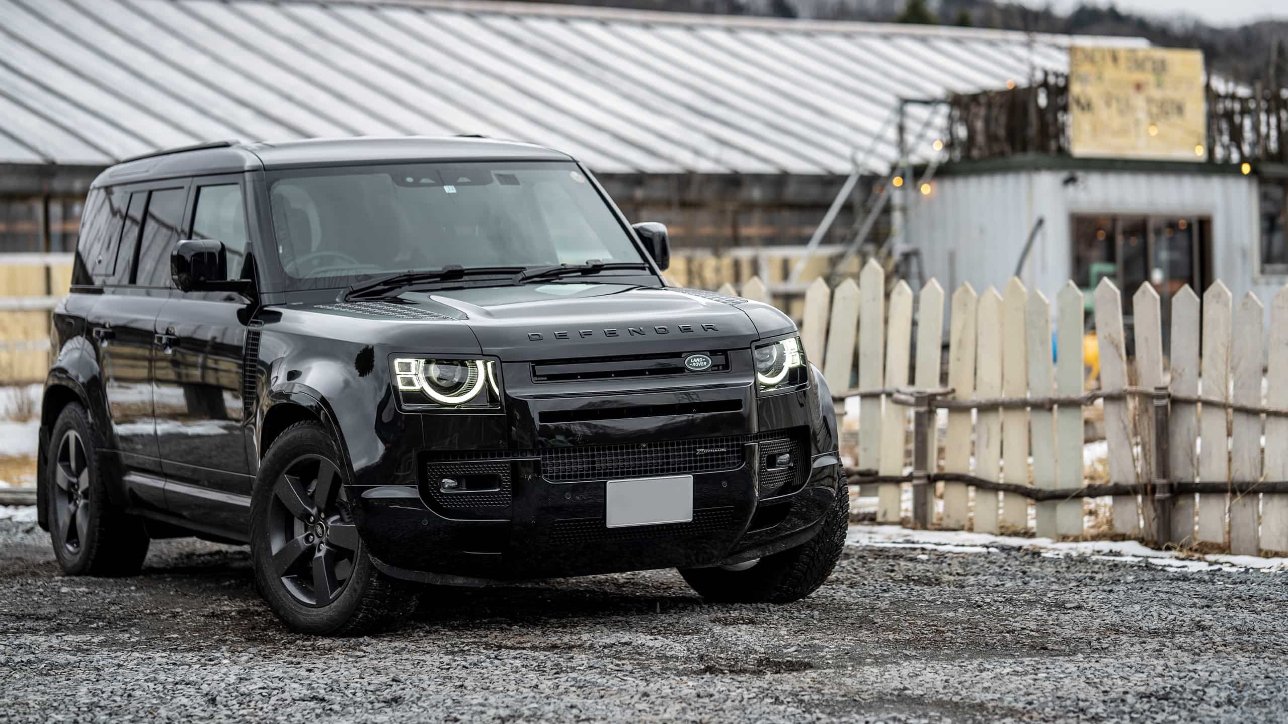 Defender Parked outside of House